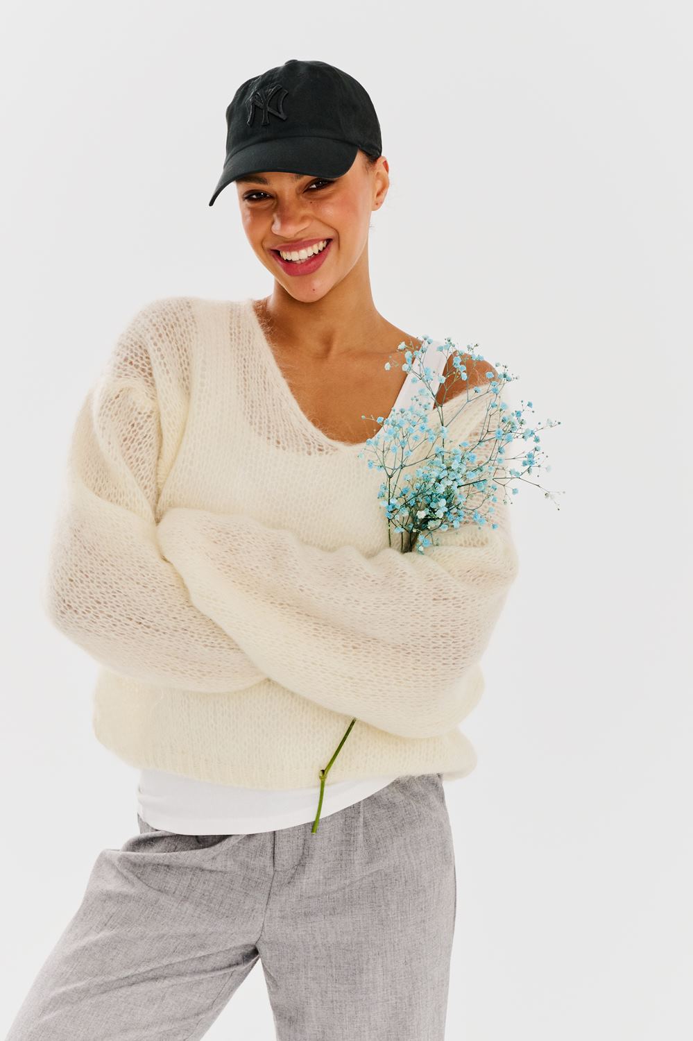 Sweter moherowy Ivory Echo