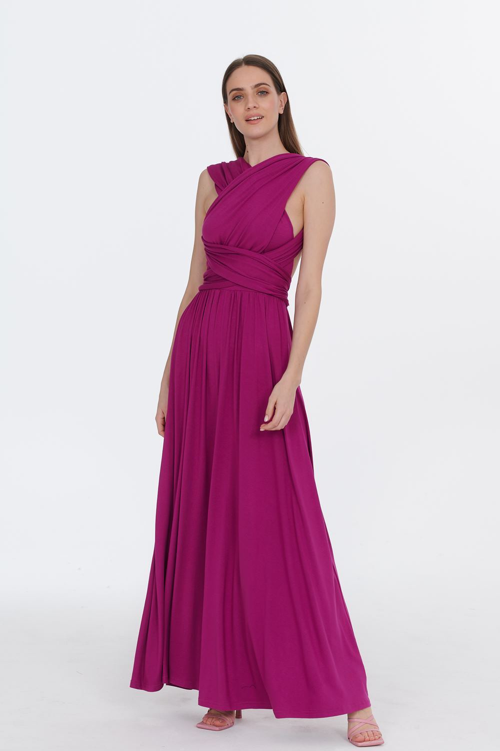 Sukienka infinity maxi Magenta Love